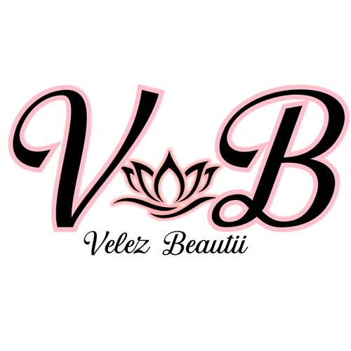 Logo with 'VB' initials and a lotus flower design on a white background