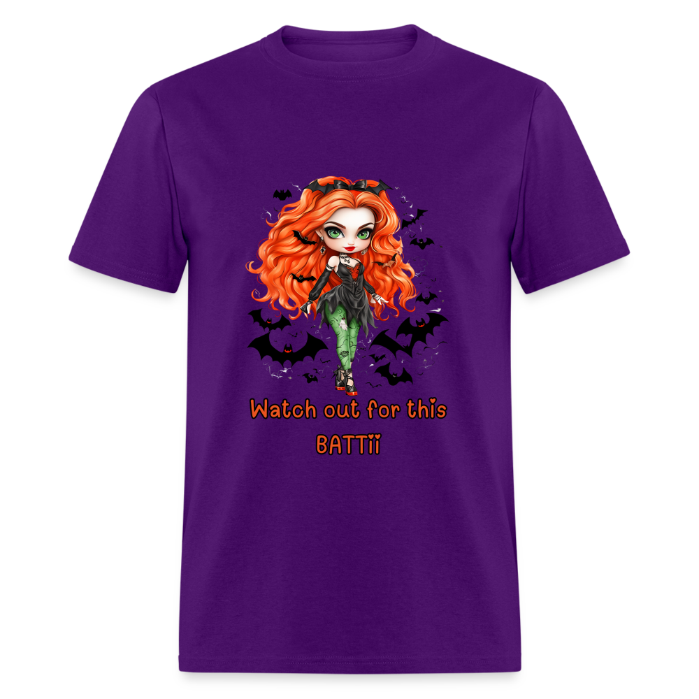 Watch out Battii shirt - purple