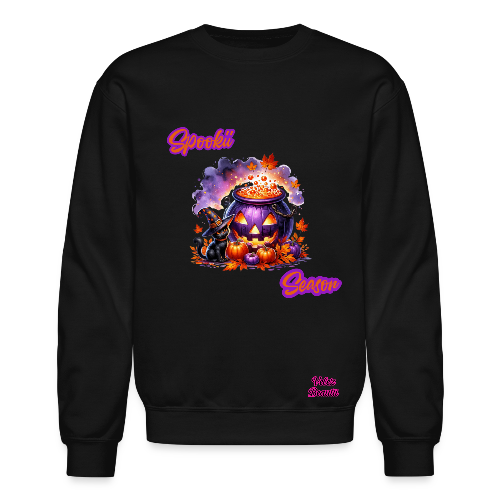 Spookii Season Crewneck Sweatshirt - black