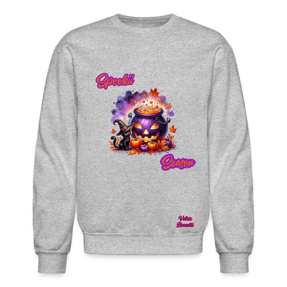 Spookii Season Crewneck Sweatshirt - heather gray